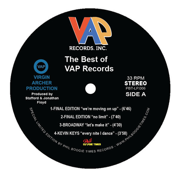 Best Of Vap Records / Various Vinyl LP Best Of Vap Records / Various Vinyl LP