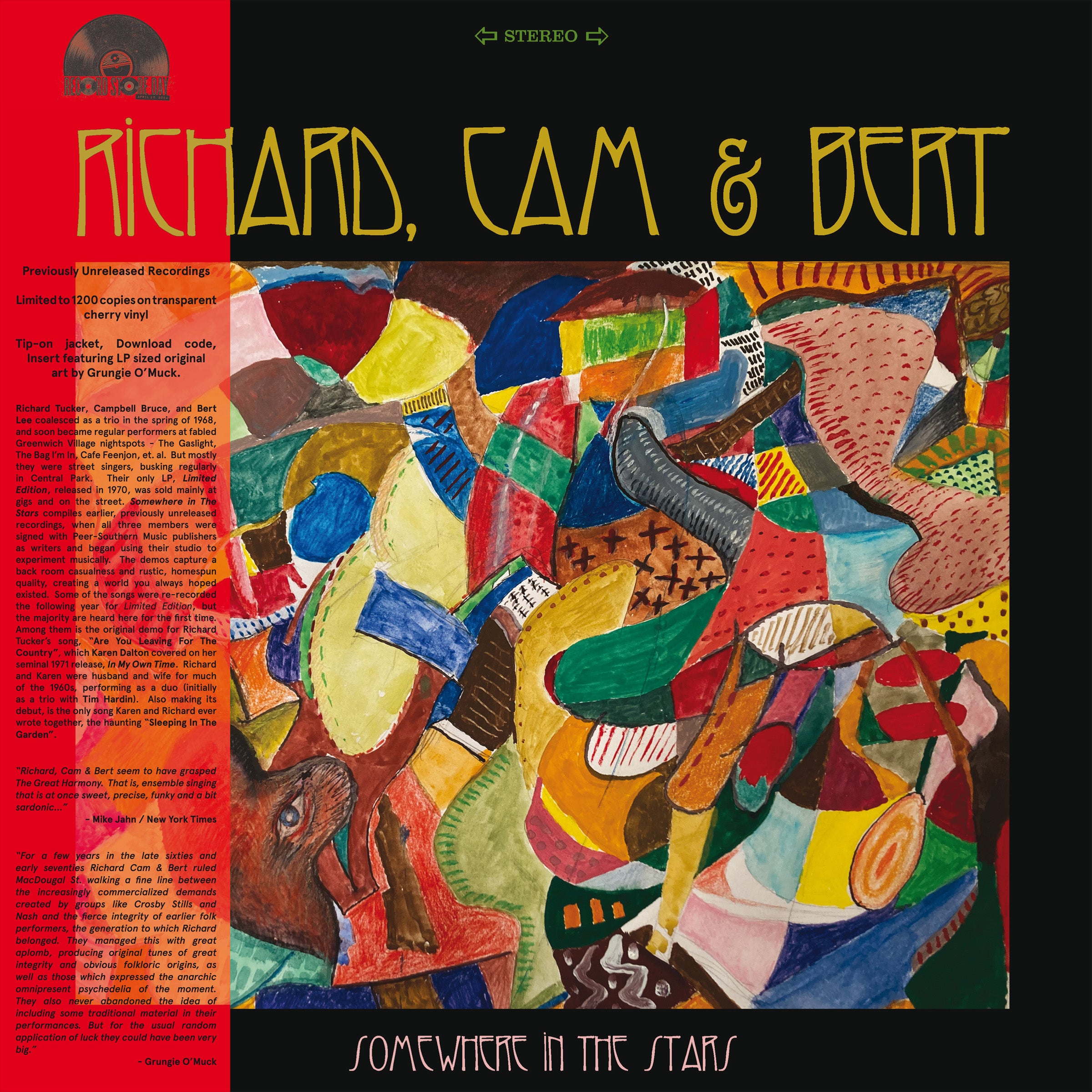 Richard, Cam & Bert | Somewhere In The Stars (RSD 2024 World
