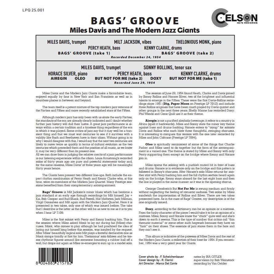Bags’ Groove